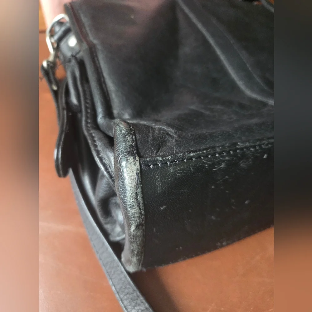 Wilson Black Leather Bag/Briefcase
